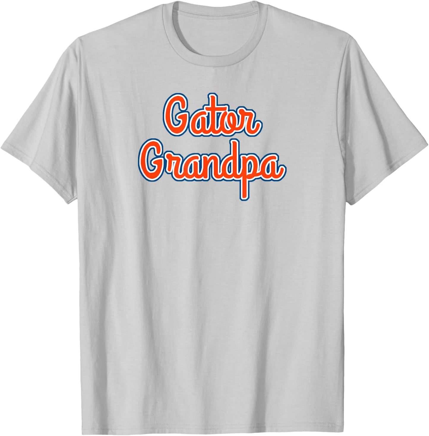 Cursive Gator Grandpa T-Shirt - T-Shirt | Ash