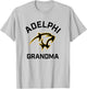 Adelphi University Panthers Arched Grandma T-Shirt - T-Shirt | Ash