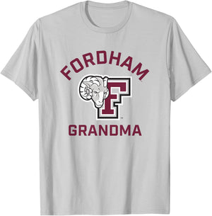 Fordham University Rams Arched Grandma T-Shirt - T-Shirt | Ash