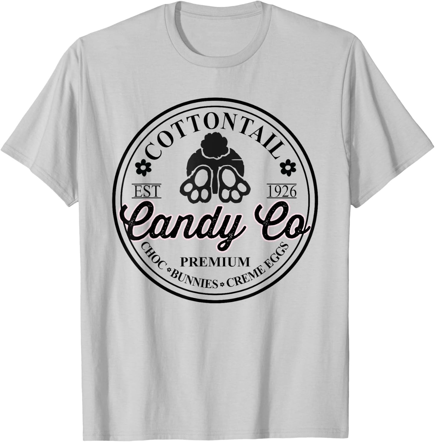 Easter Cottontail Candy Co Cute Bunny Rabbit Easter Day T-Shirt - T-Shirt | Ash