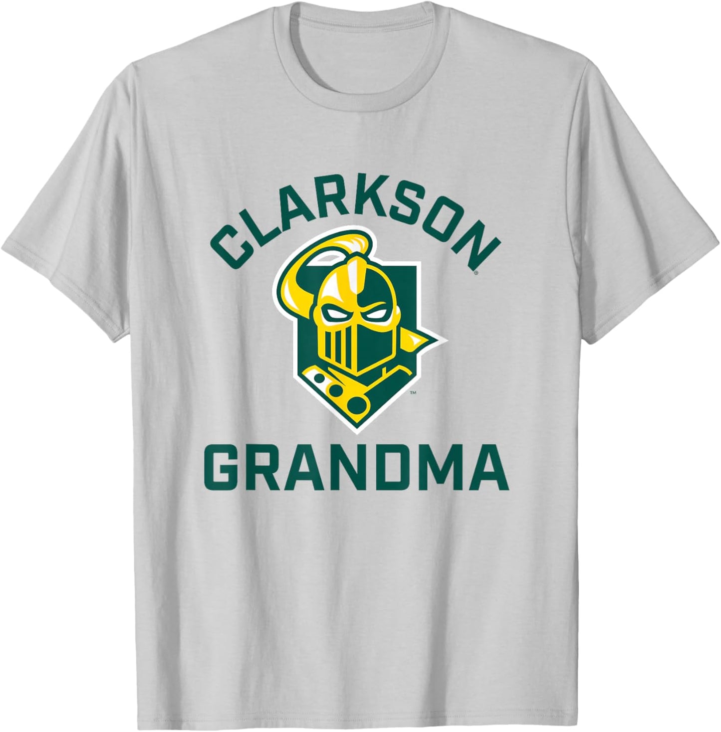 Clarkson University Golden Knights Arched Grandma T-Shirt - T-Shirt | Ash