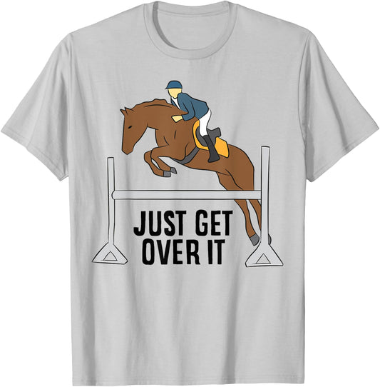 Funny Horse Rider Hunter Jumper Horse Equestrian T-Shirt - T-Shirt | Ash
