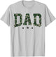 Camo Dad Father's Day Vintage Dad Daddy Camouflage Print T-Shirt - T-Shirt | Ash