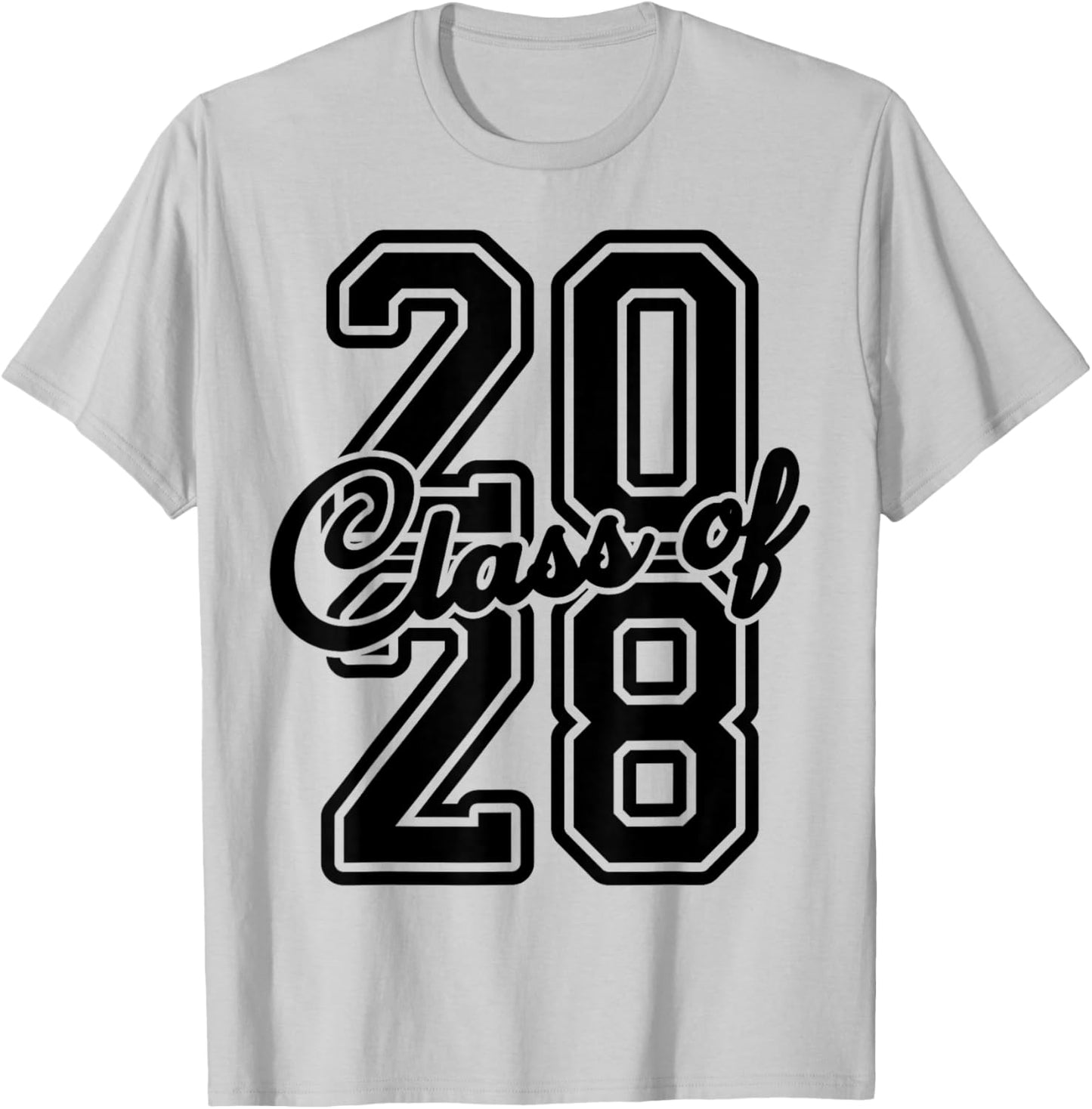 Official Freshman Class Of 2028 Senior Of 2028 Graduation T-Shirt - T-Shirt | Ash