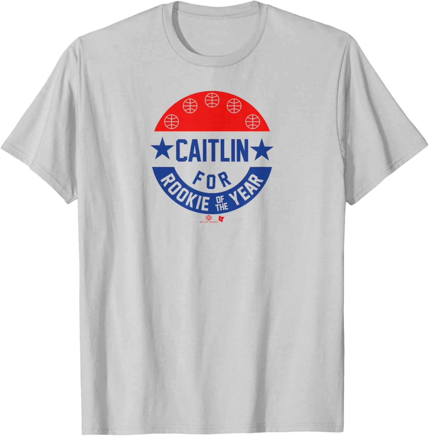 Caitlin Clark for Rookie of The Year - Indiana Basketball T-Shirt - T-Shirt | Ash