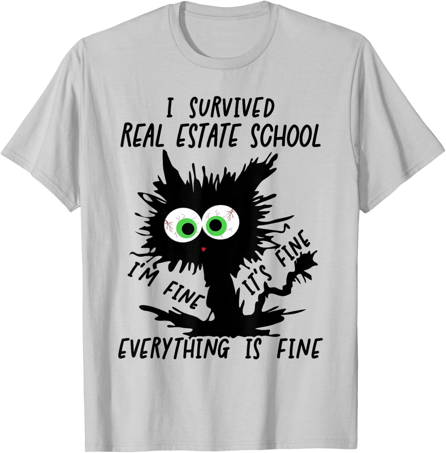 I Survived Real Estate School Graduation 2026 T-Shirt - T-Shirt | Ash