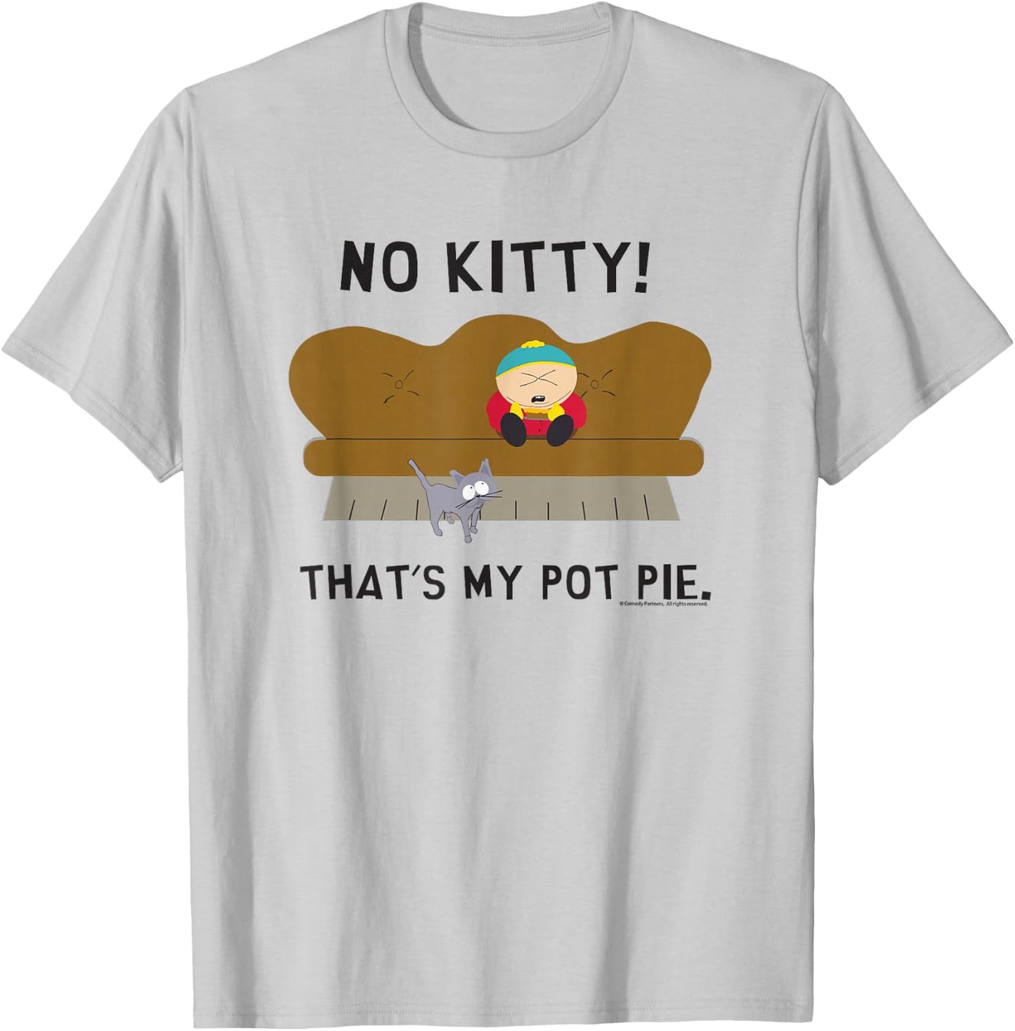 South Park Cartman My Pot Pie T-Shirt - T-Shirt | Ash