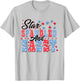 Star Spangled & Sassy Retro 4th Of July Independence Day Women Kids Men T-Shirt - T-Shirt | Ash