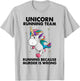 Unicorn Running Team Running Because Murder Is Wrong T-Shirt - T-Shirt | Ash