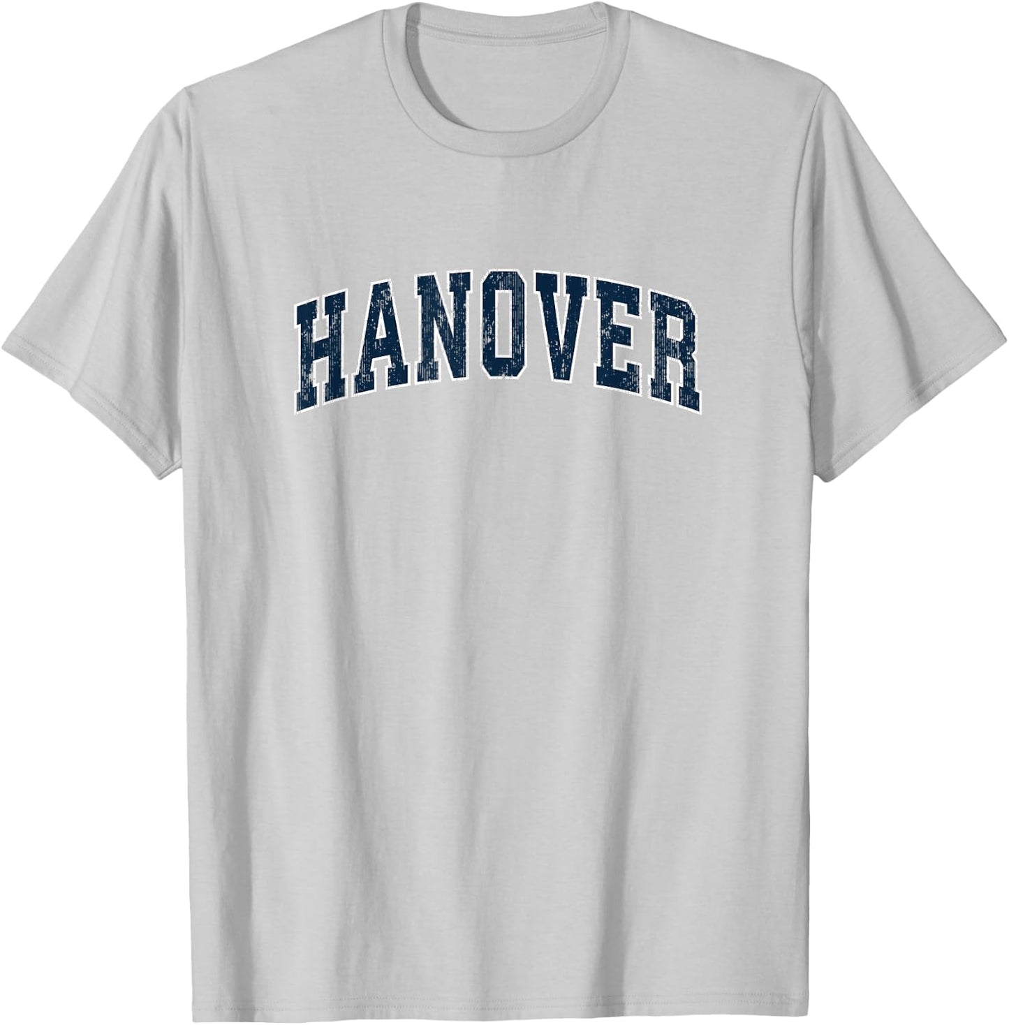 Hanover Pennsylvania PA Vintage Sports Design Navy Design T-Shirt - T-Shirt | Ash