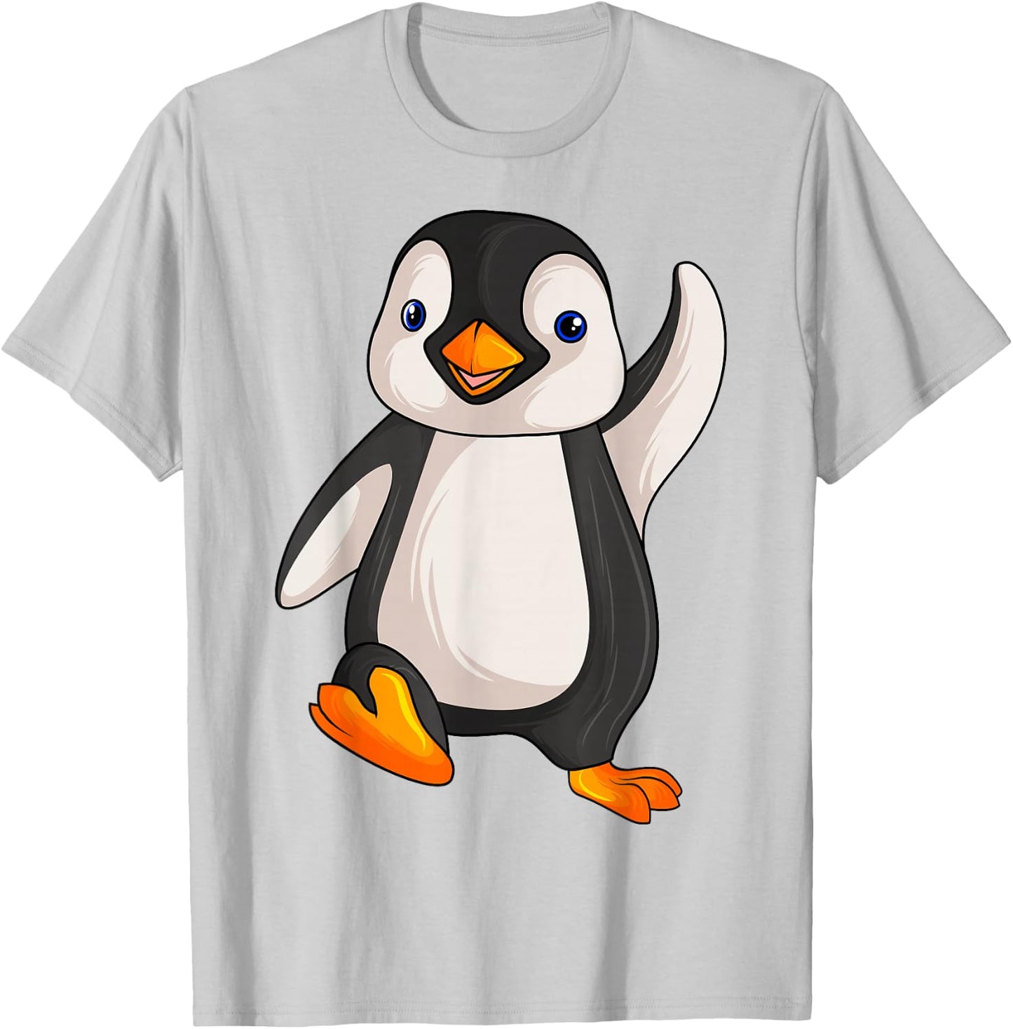 Penguin Girls Boys Women Children Penguin T-Shirt - T-Shirt | Ash