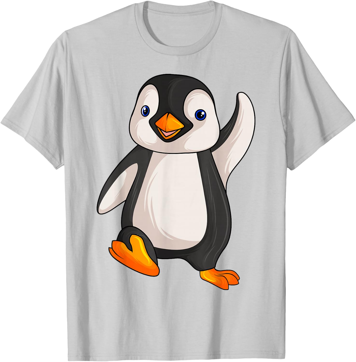 Penguin Girls Boys Women Children Penguin T-Shirt - T-Shirt | Ash