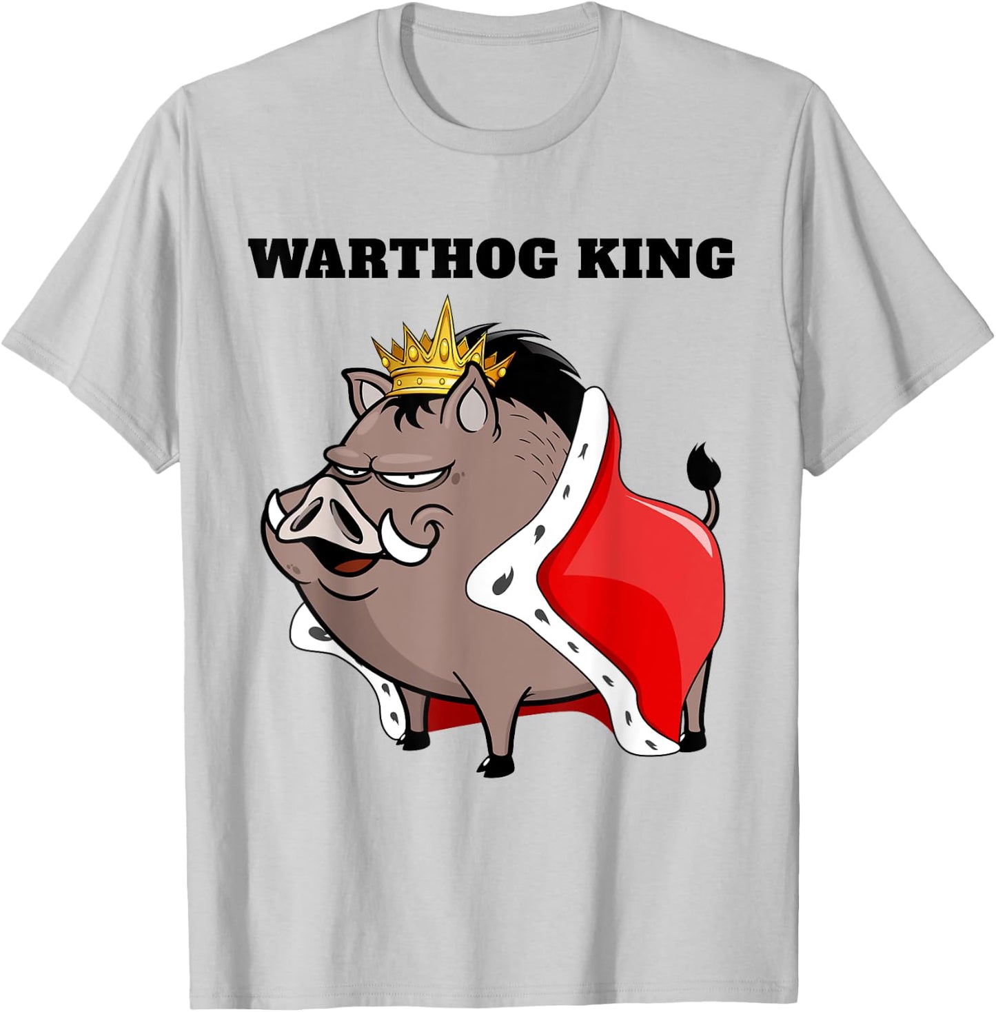 Warthog King | Boys Warthog Lover | Warthog T-Shirt - T-Shirt | Ash