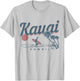 Kauai Hawaii Surf Beach Vintage Souvenir Surfing Surfer T-Shirt - T-Shirt | Ash