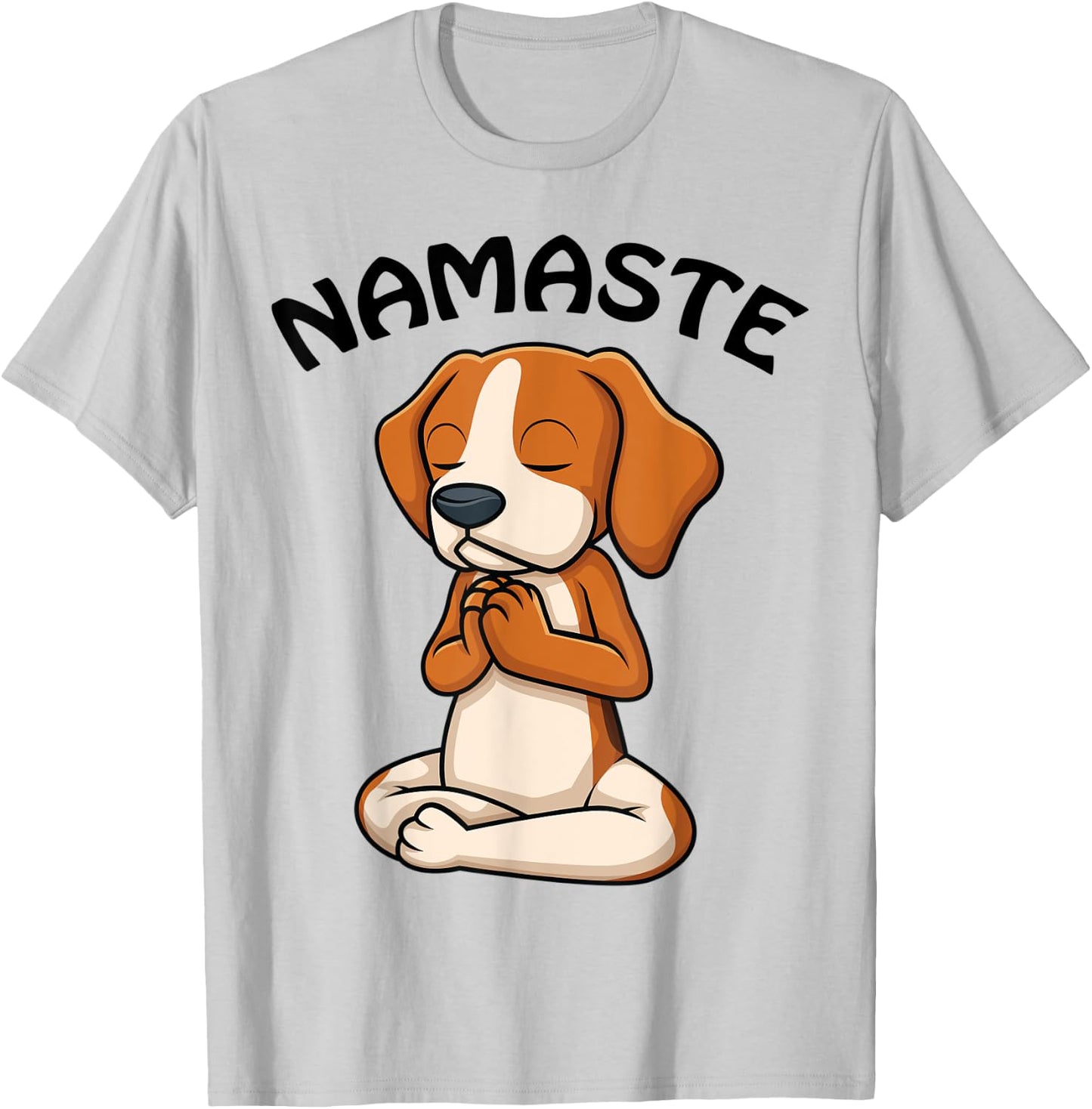 Puppy Yoga Shirt Funny Dog Lovers Yoga Gift Namaste Dogs Women T-Shirt - T-Shirt | Ash