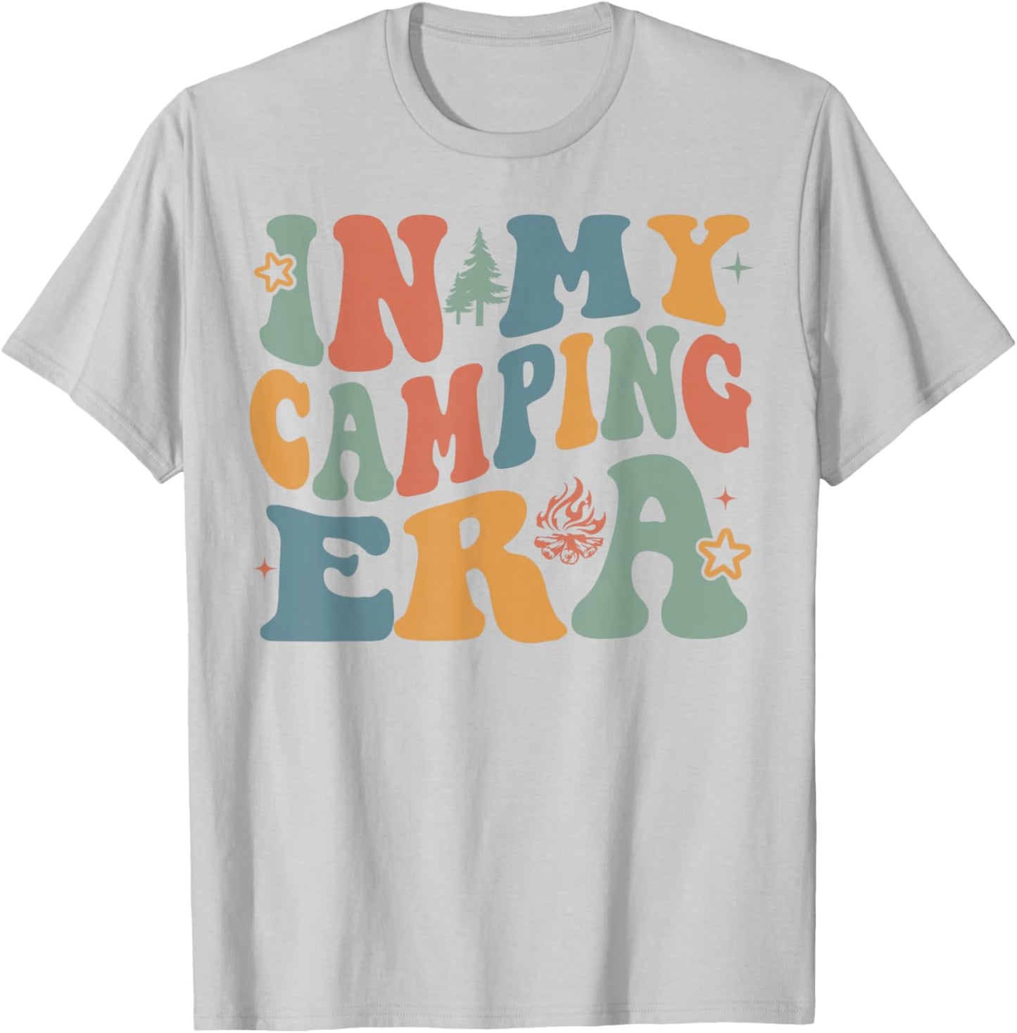 In My Camping Era Happy Camper Camping Trip Men Women Kids T-Shirt - T-Shirt | Ash