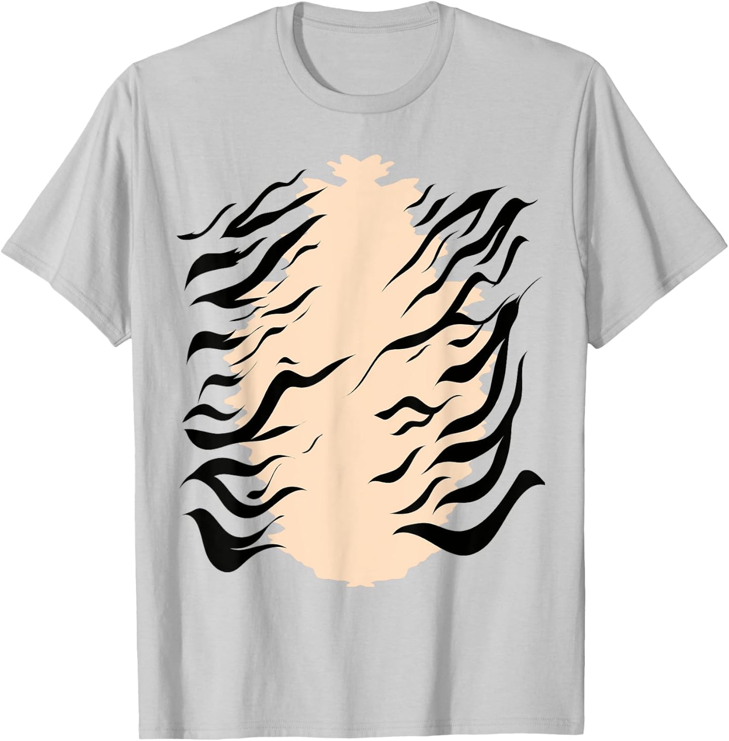 Orange Tiger Stripped Shirt Halloween Costume T-Shirt - T-Shirt | Ash