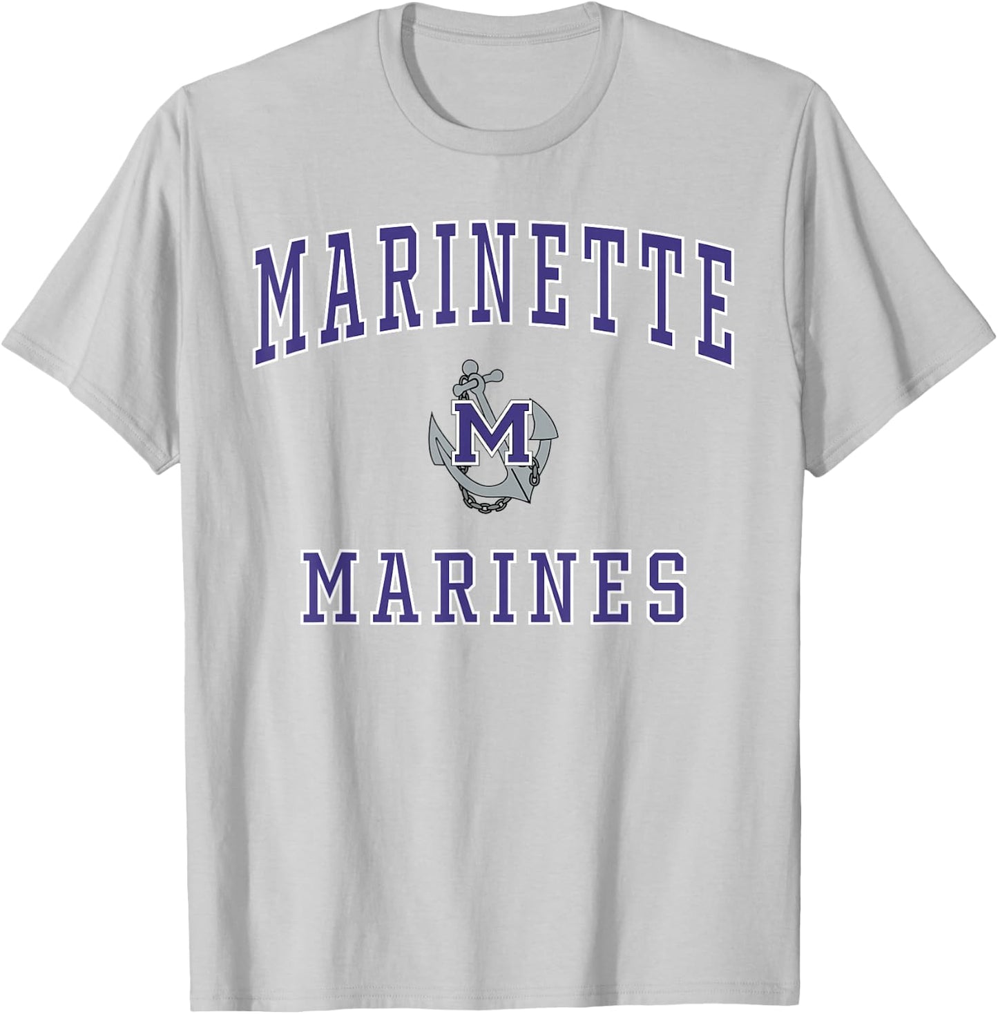 Marinette High School Marines T-Shirt - T-Shirt | Ash
