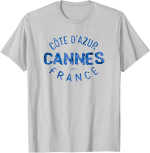JCombs: Cannes, French Riviera, France T-Shirt - T-Shirt | Ash