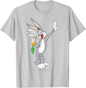 Looney Tunes Bugs Bunny What's Up Doc Portrait Small T-Shirt - T-Shirt | Ash