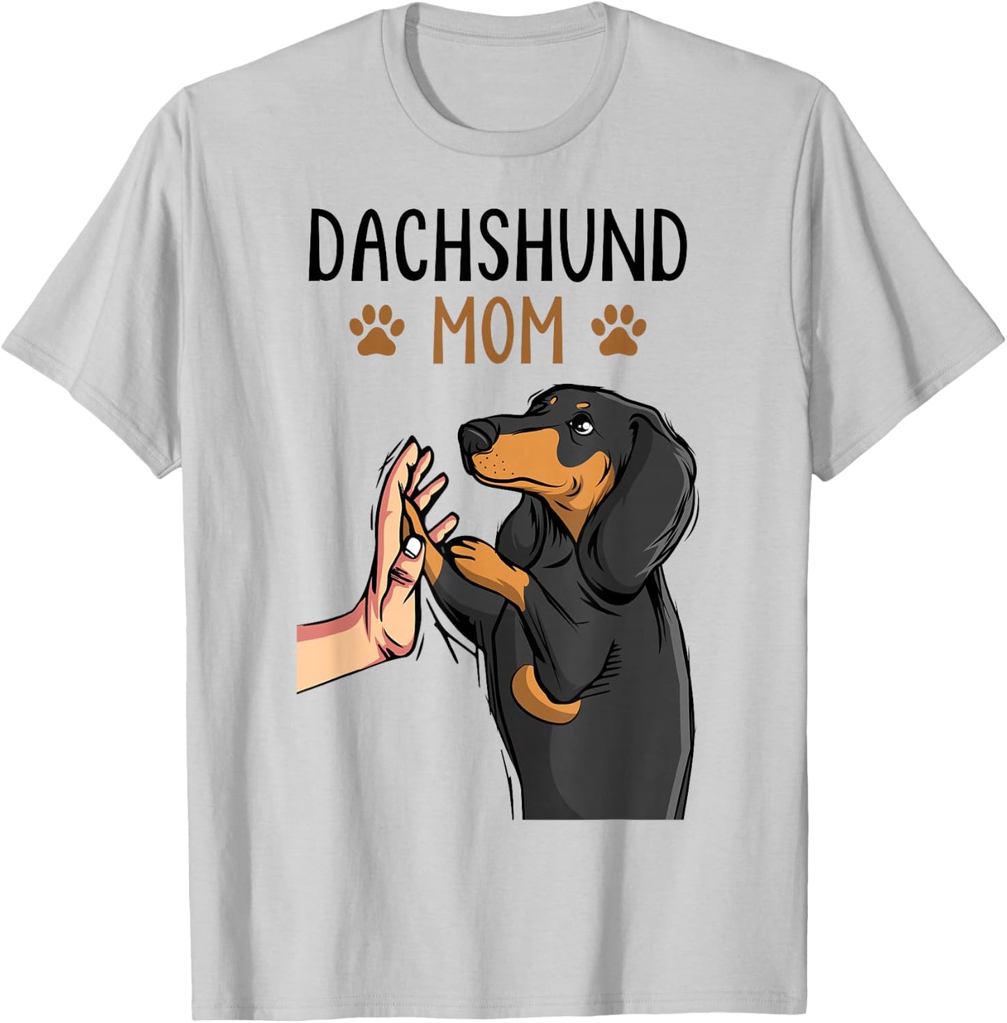 Dachshund Mom Funny Weenie Mama Dog Lover Women T-Shirt - T-Shirt | Ash