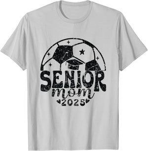 Vintage Soccer Senior Mom Class of 2025 T-Shirt - T-Shirt | Ash