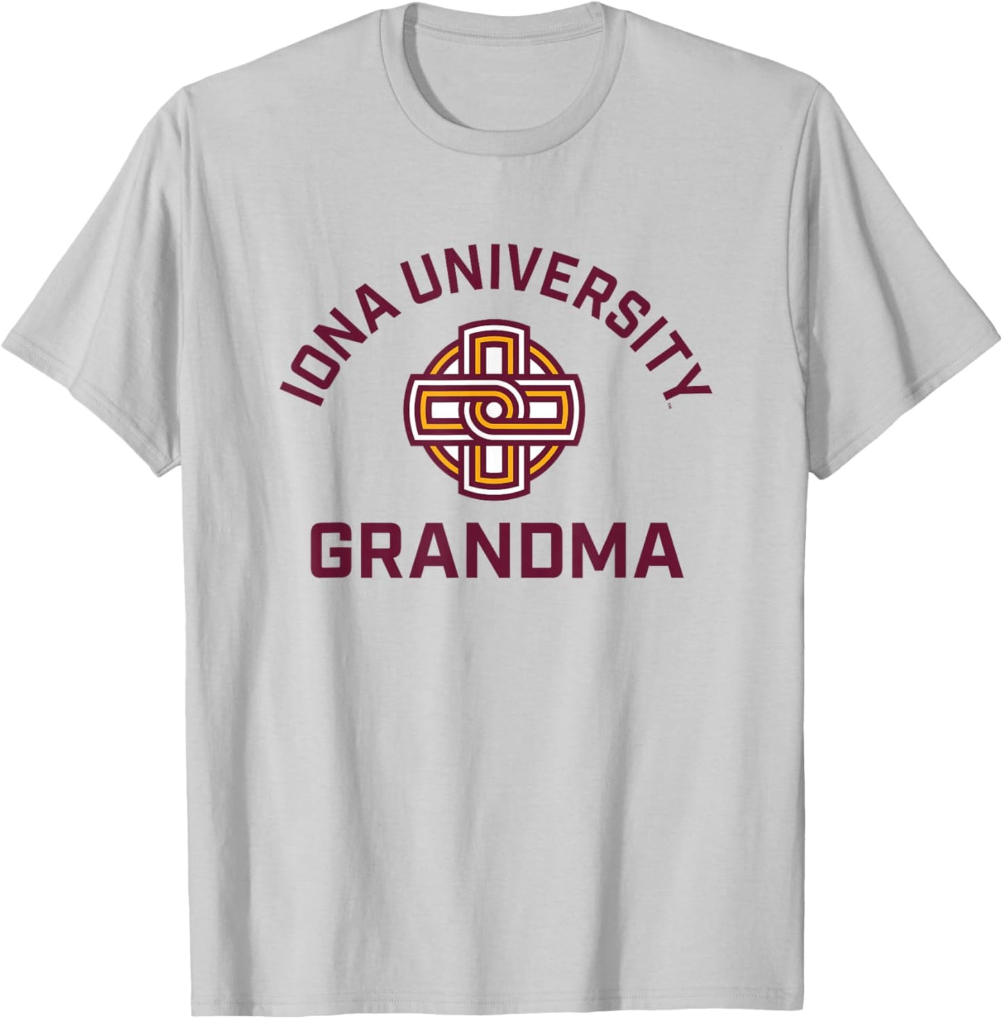Iona University Gaels Arched Grandma T-Shirt - T-Shirt | Ash