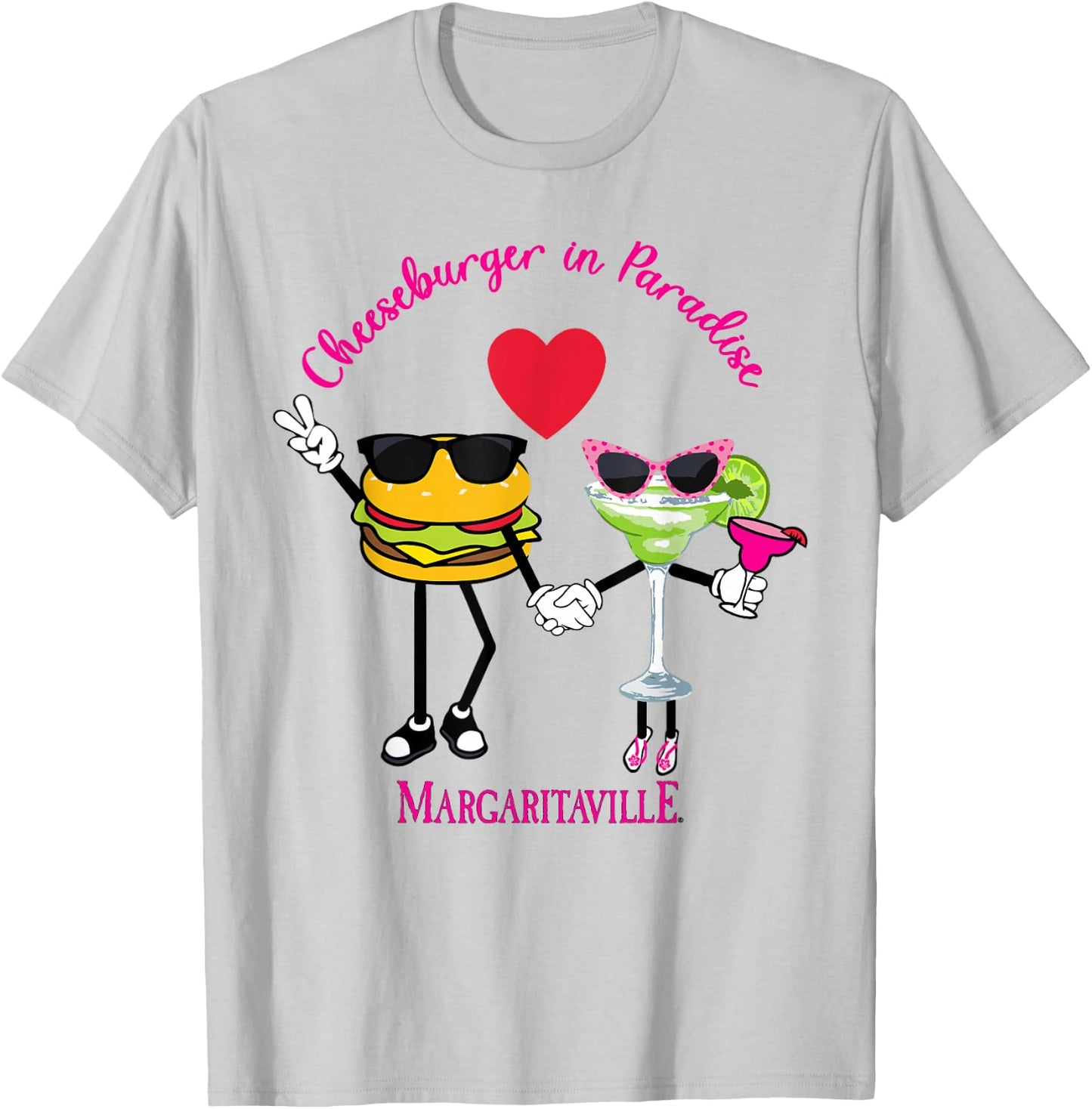 Cheeseburger in Paradise T-Shirt - T-Shirt | Ash