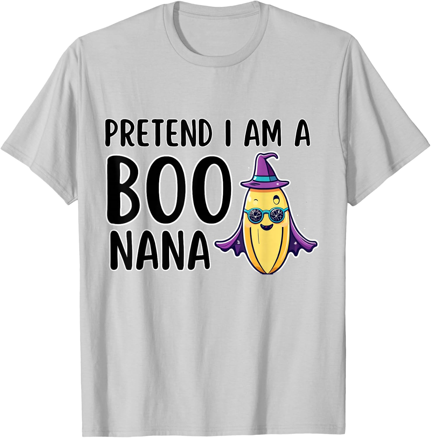 Funny Lazy Halloween Costume Boo Pretend I Am A Banana T-Shirt - T-Shirt | Ash