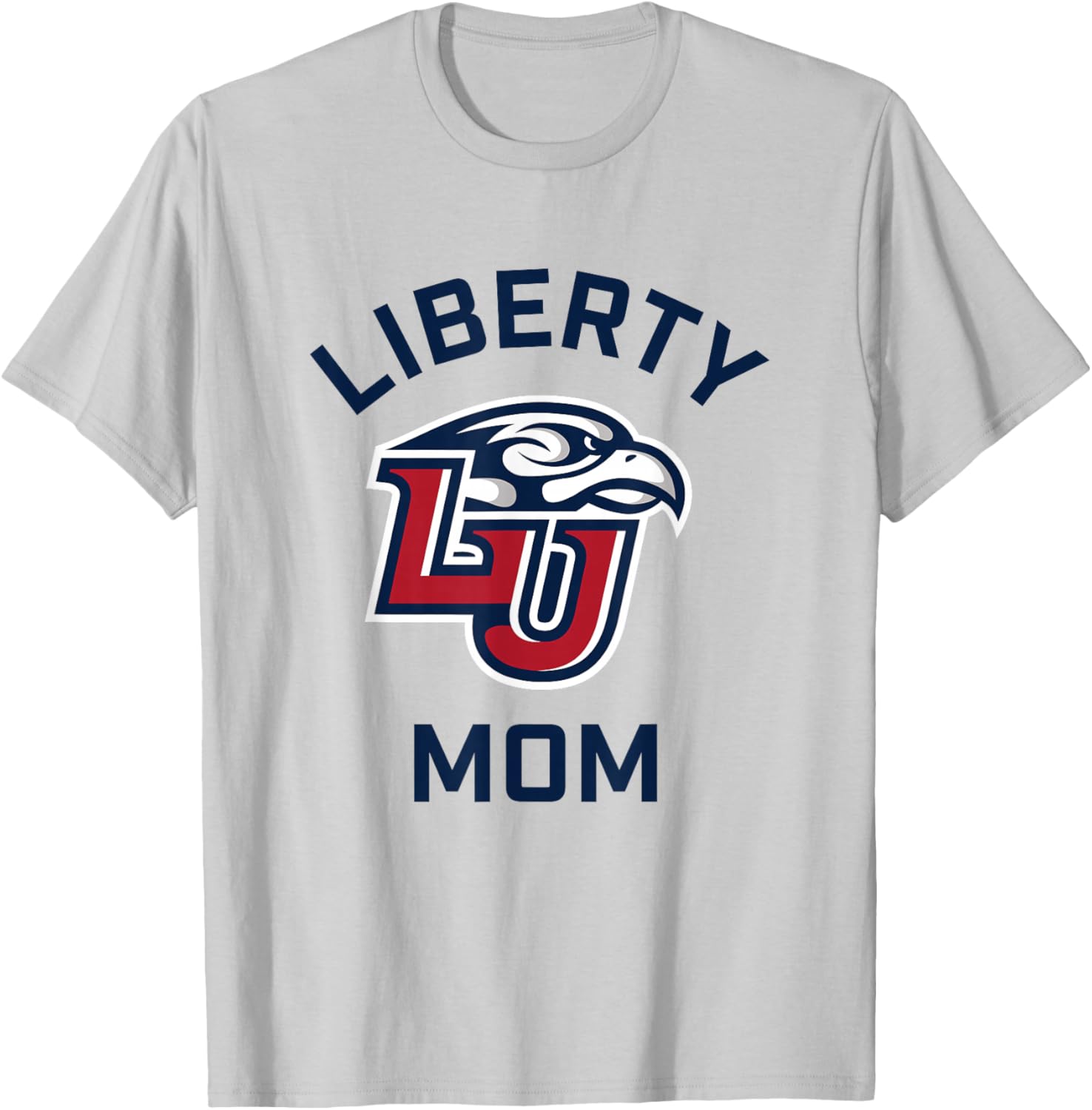 Liberty University Flames Arched Mom T-Shirt - T-Shirt | Ash