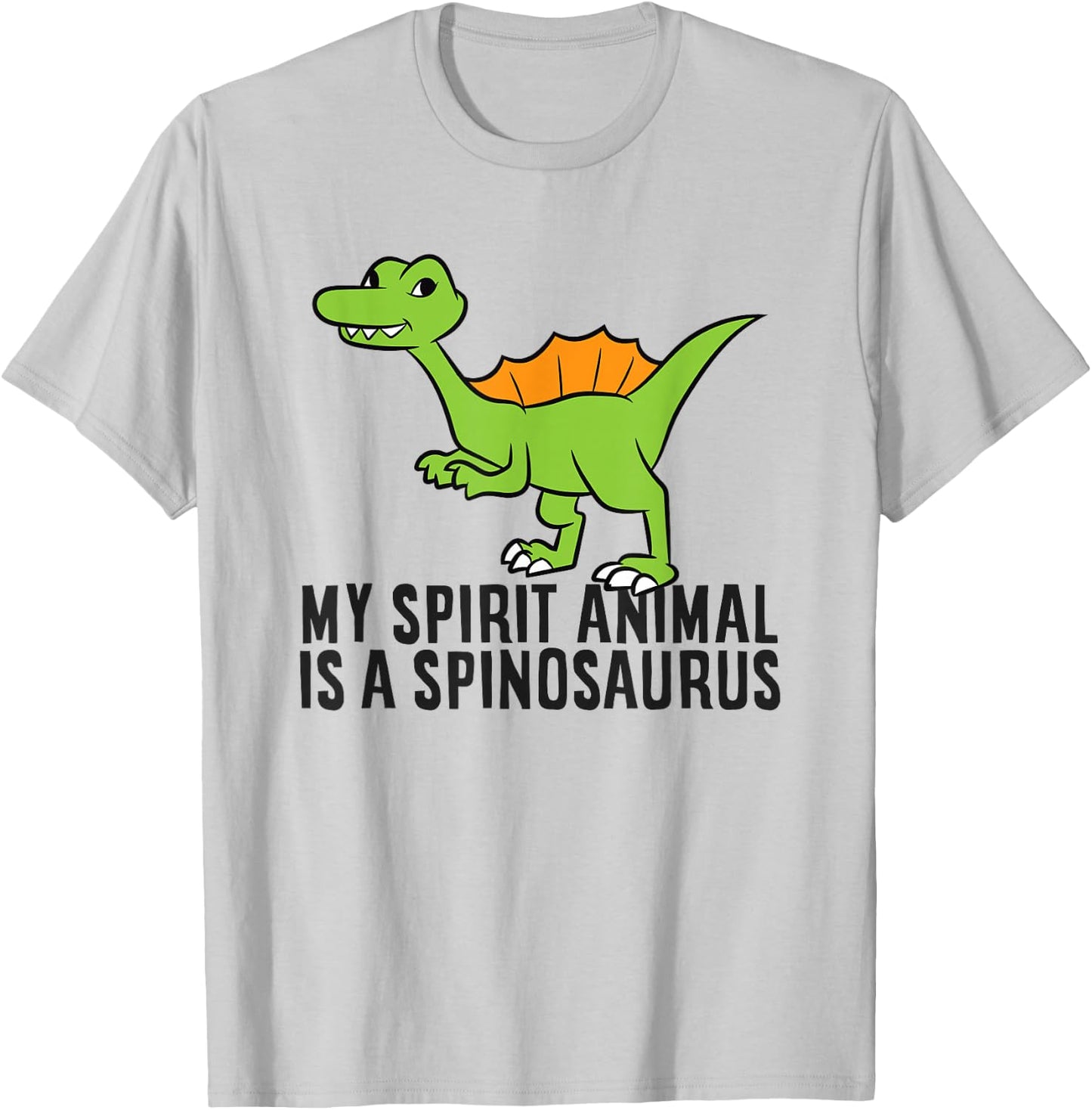 My Spirit Animal Is A Spinosaurus Dinosaur T-Shirt - T-Shirt | Ash