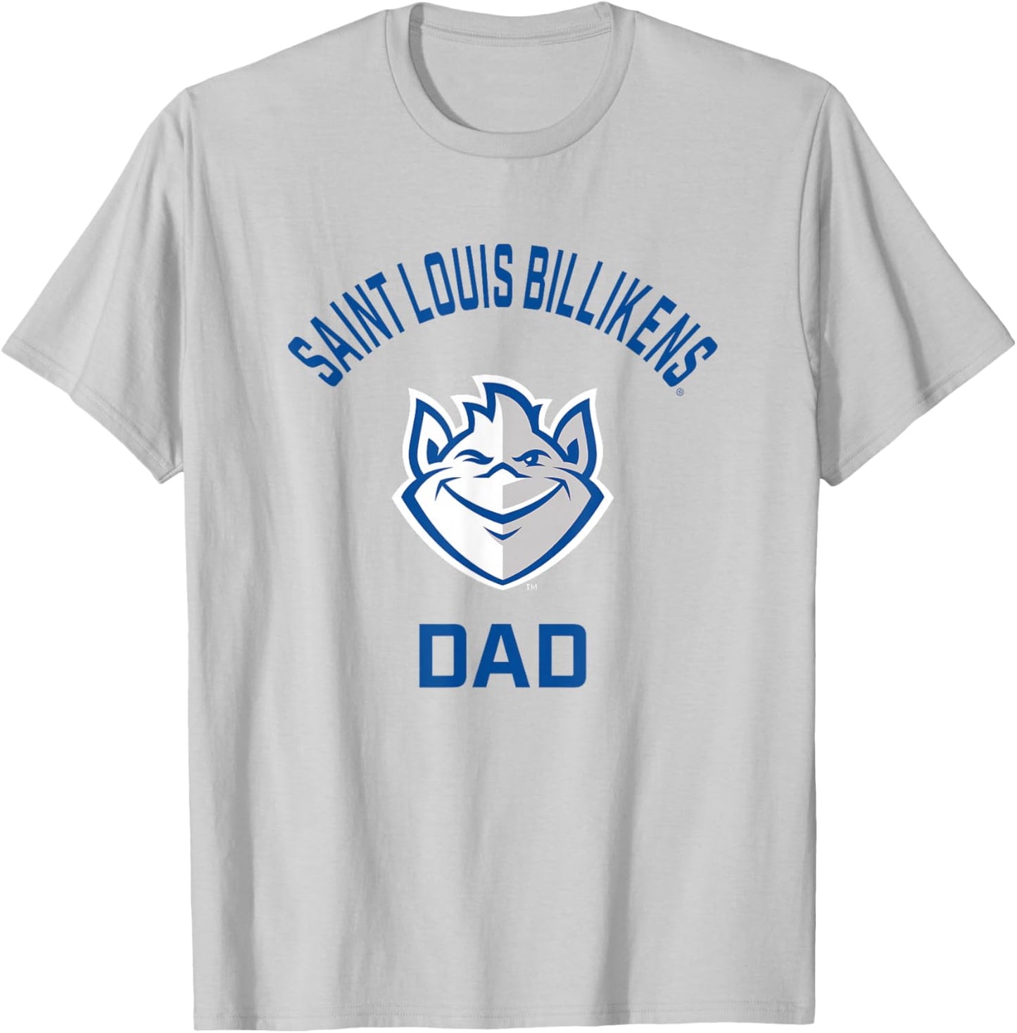 Saint Louis University SLU Billikens Arched Dad T-Shirt - T-Shirt | Ash