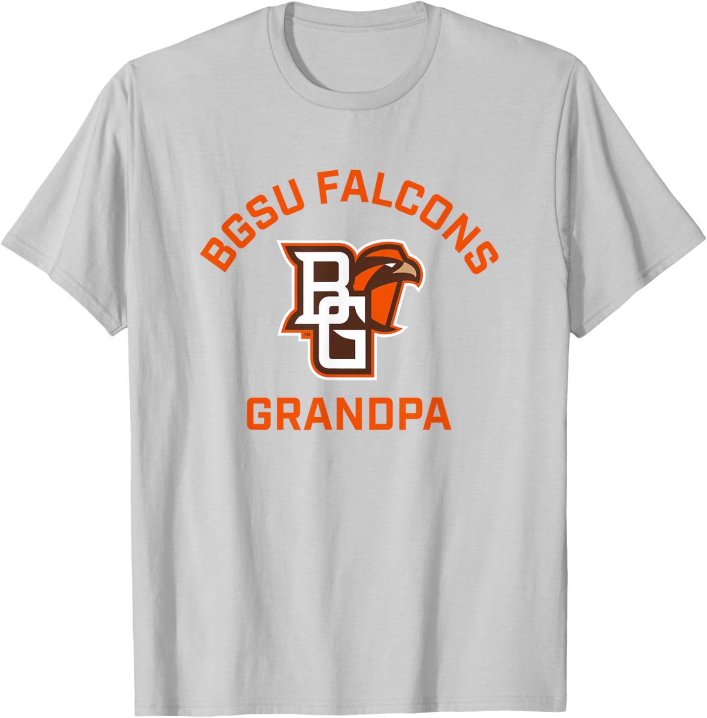Bowling Green BGSU Falcons Arched Grandpa T-Shirt - T-Shirt | Ash