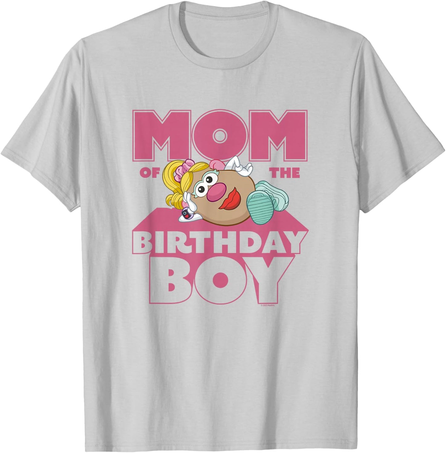 Mr. Potato Head Mom Of The Birthday Boy Sassy Portrait T-Shirt - T-Shirt | Ash