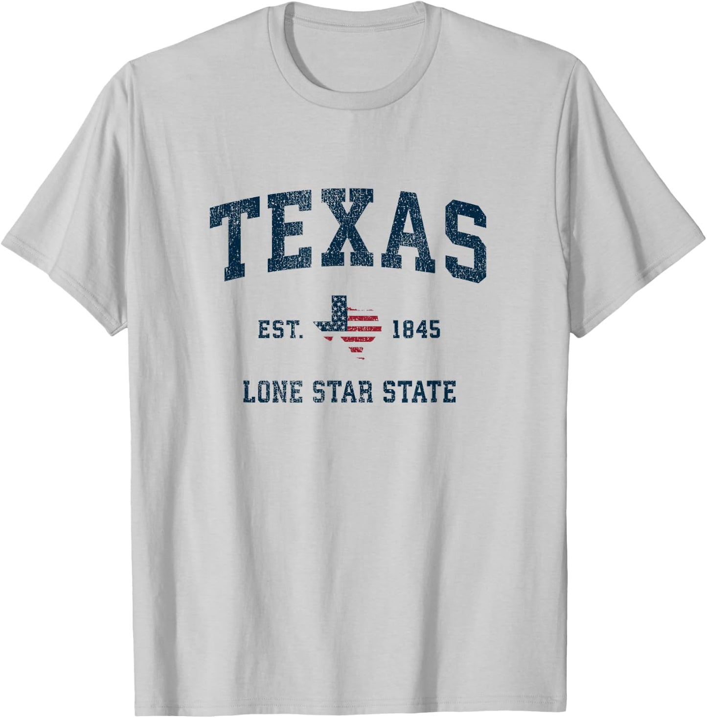 Texas Vintage American Flag USA Sports Design Women Kids Men T-Shirt - T-Shirt | Ash