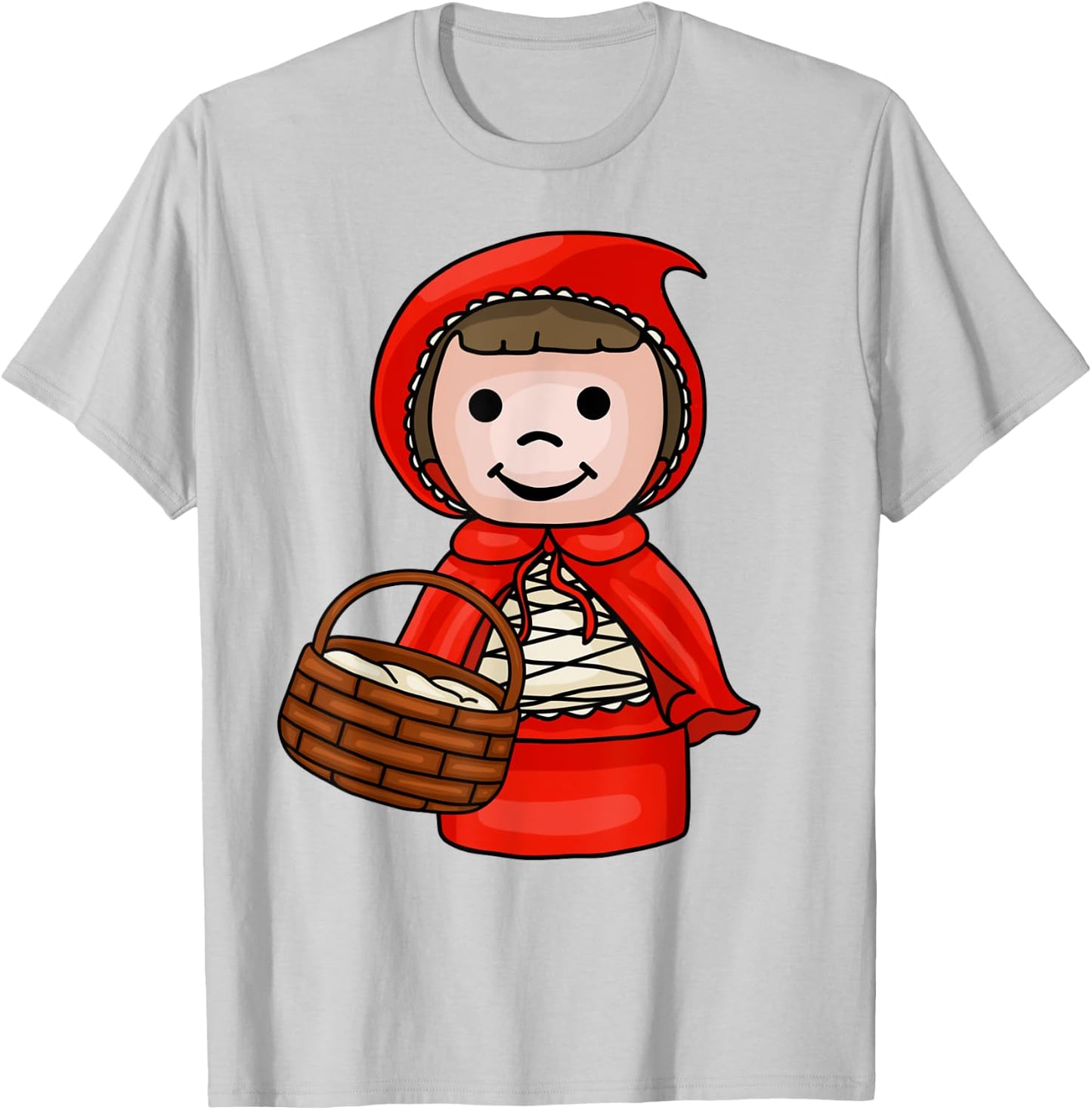 Cute Little Red Riding Hood T-Shirt - T-Shirt | Ash