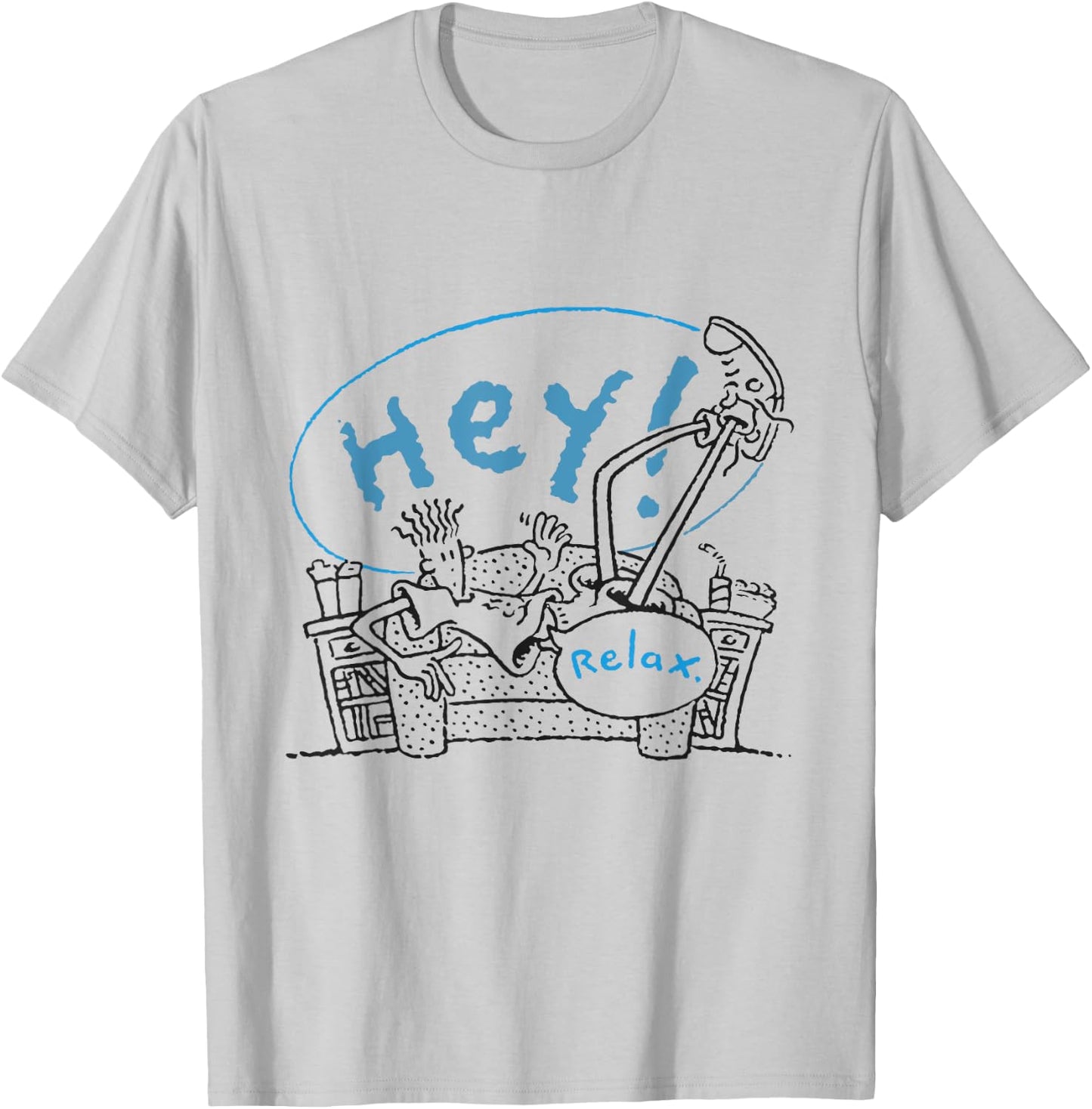 Fido Dido Hey Relax T-Shirt - T-Shirt | Ash