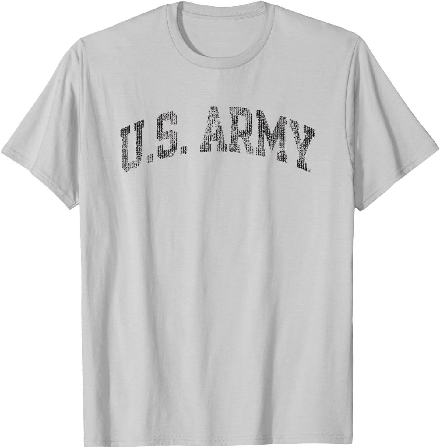 Army United States Military Vintage Arch Officially Licensed T-Shirt - T-Shirt | Ash