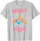 Mommy of the Birthday Girl Cute Unicorn Birthday Matching T-Shirt - T-Shirt | Ash