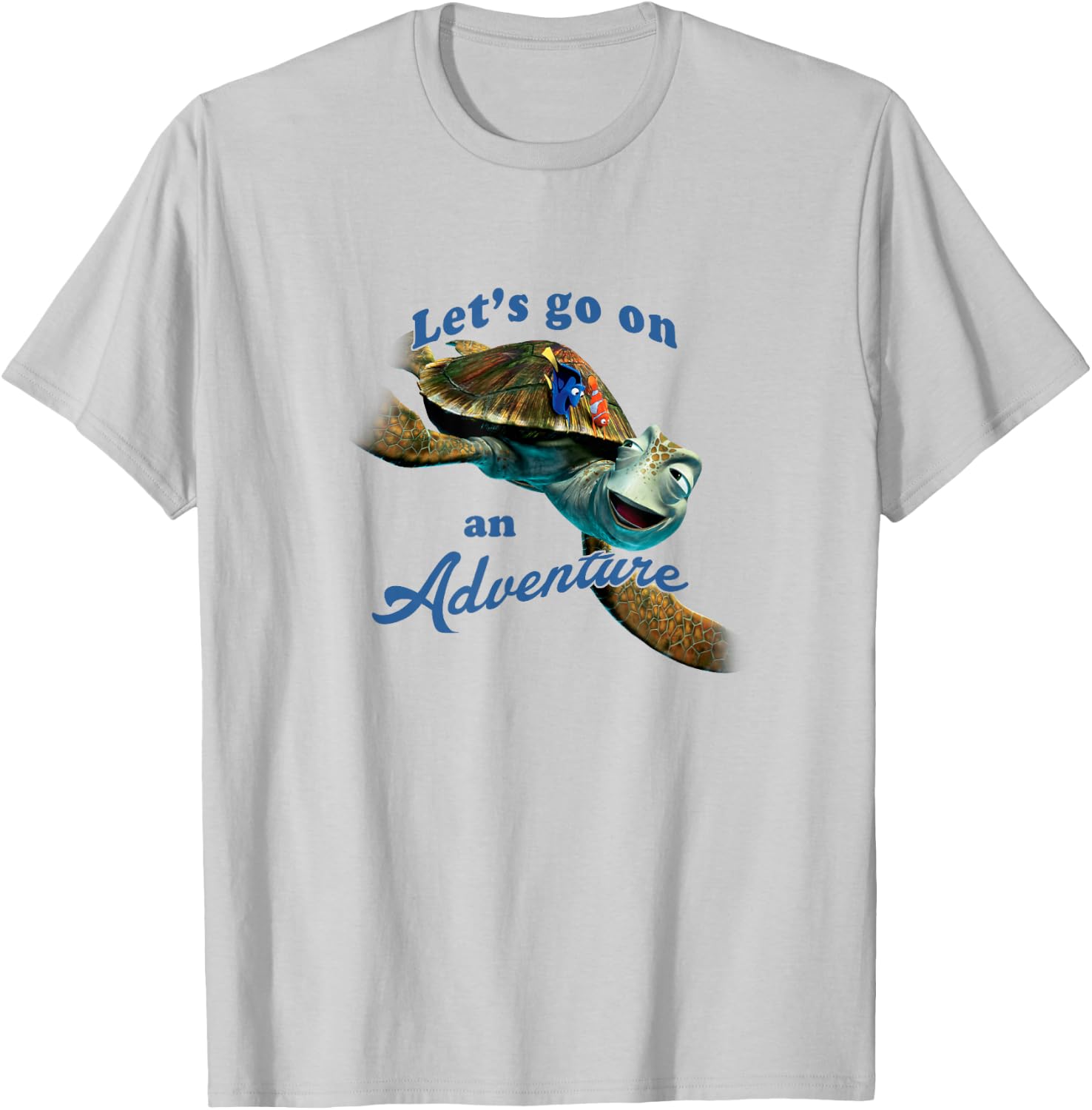Disney Pixar Finding Nemo Let's Go On An Adventure Poster T-Shirt - T-Shirt | Ash