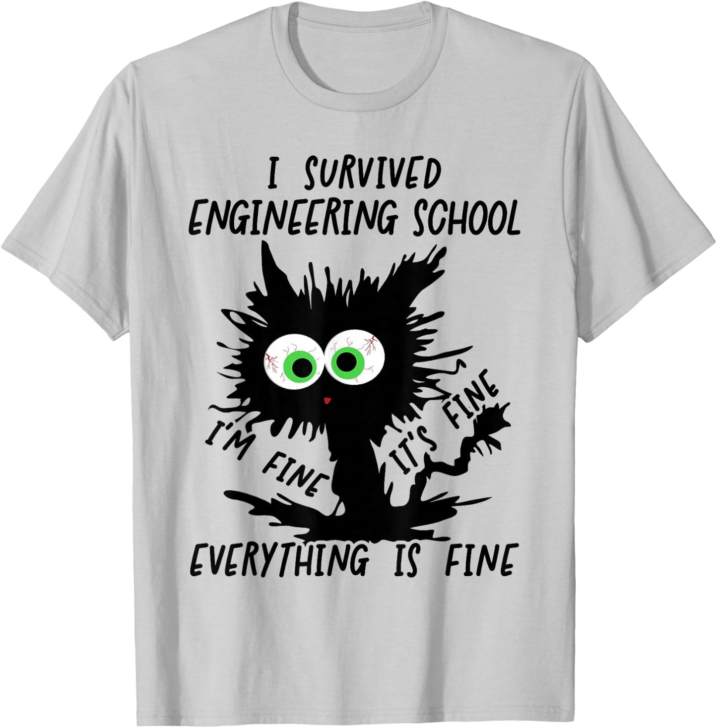 I Survived Engineering School Graduation 2026 T-Shirt - T-Shirt | Ash