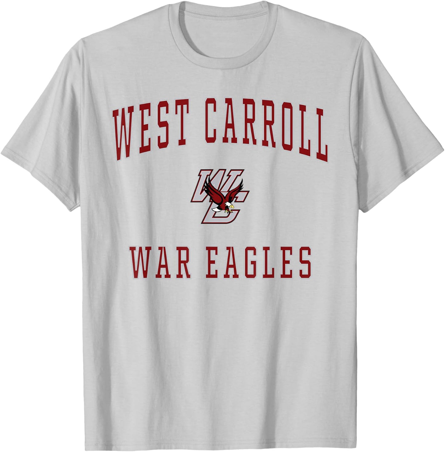West Carroll High School War Eagles T-Shirt - T-Shirt | Ash