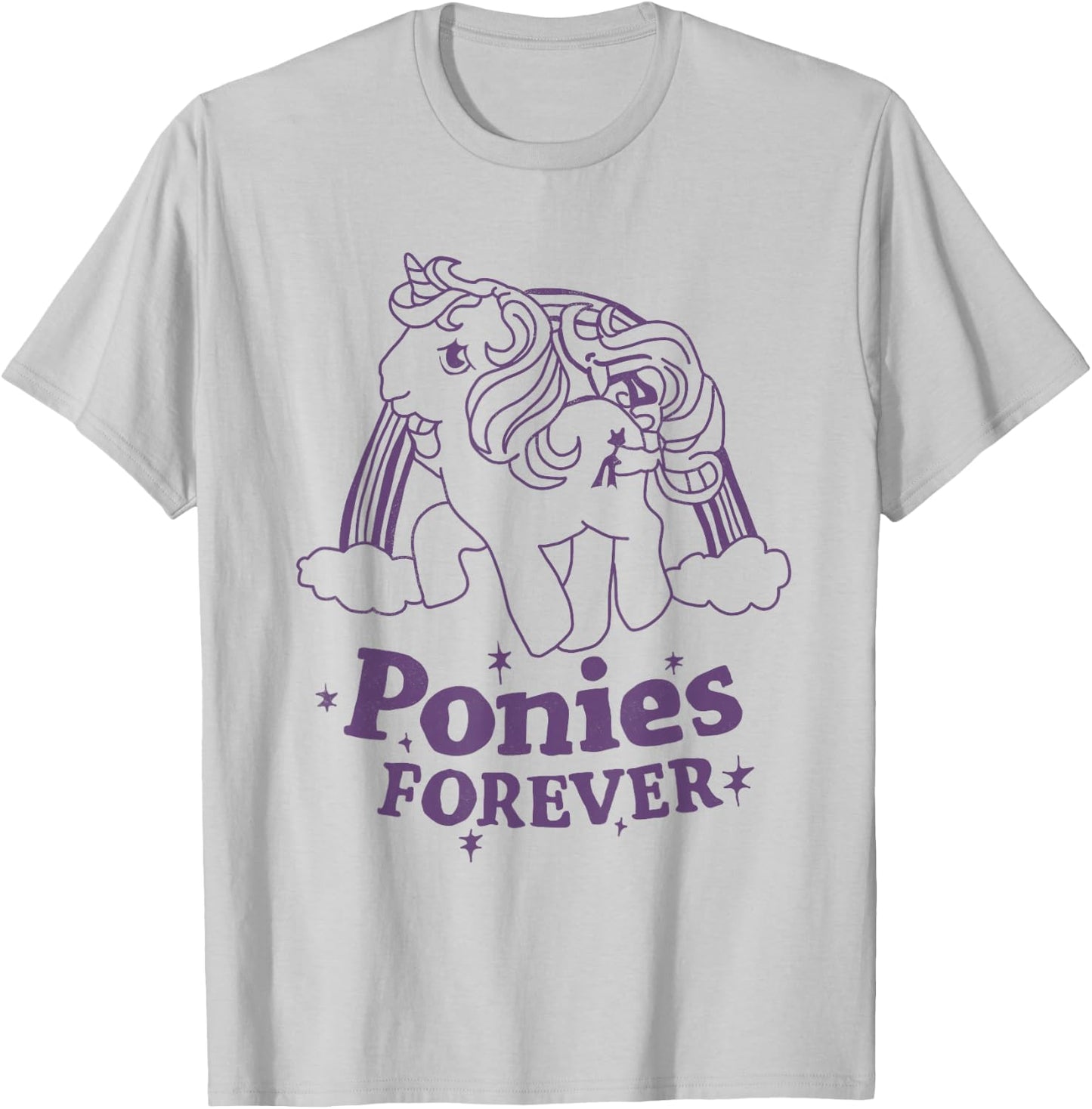 Ponies Forever Band Reference Grey T-Shirt - T-Shirt | Ash