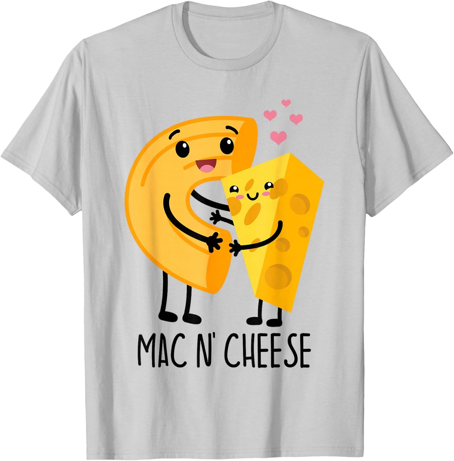Funny Mac N Cheese Love Food Gift T-Shirt - T-Shirt | Ash