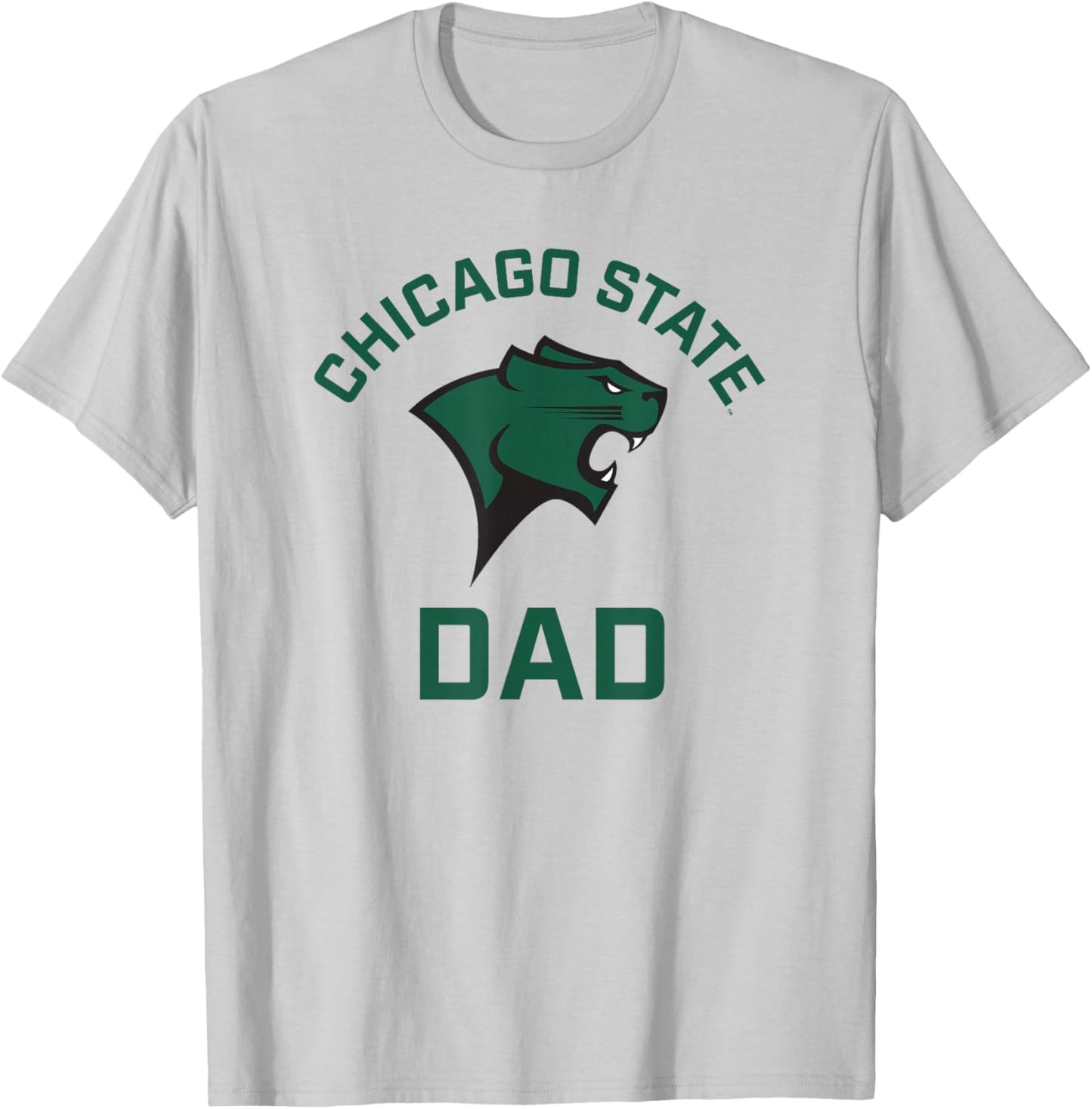 Chicago State University Cougars Arched Dad T-Shirt - T-Shirt | Ash