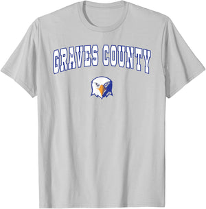 Graves County High School Eagles T-Shirt - T-Shirt | Ash