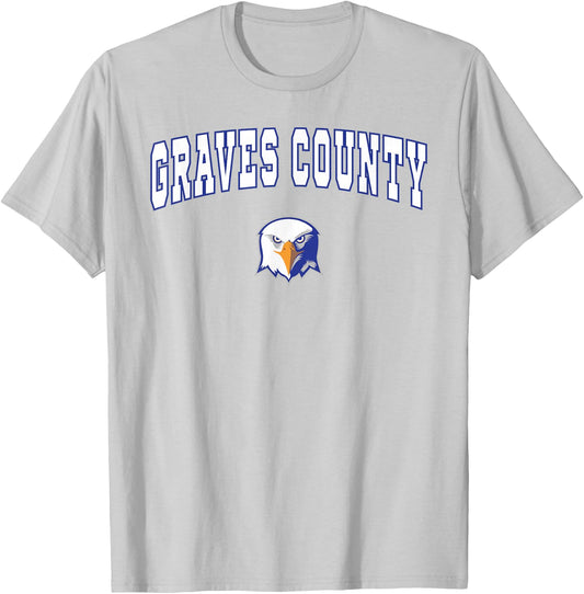 Graves County High School Eagles T-Shirt - T-Shirt | Ash