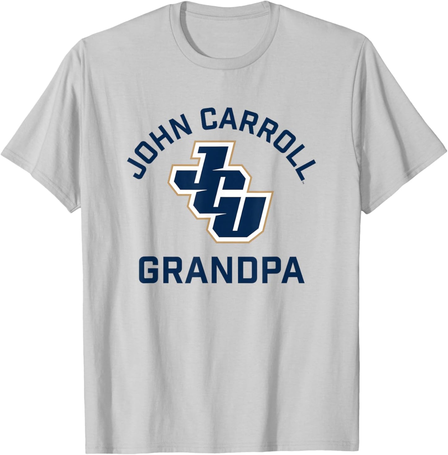 John Carroll University Blue Streaks Arched Grandpa T-Shirt - T-Shirt | Ash