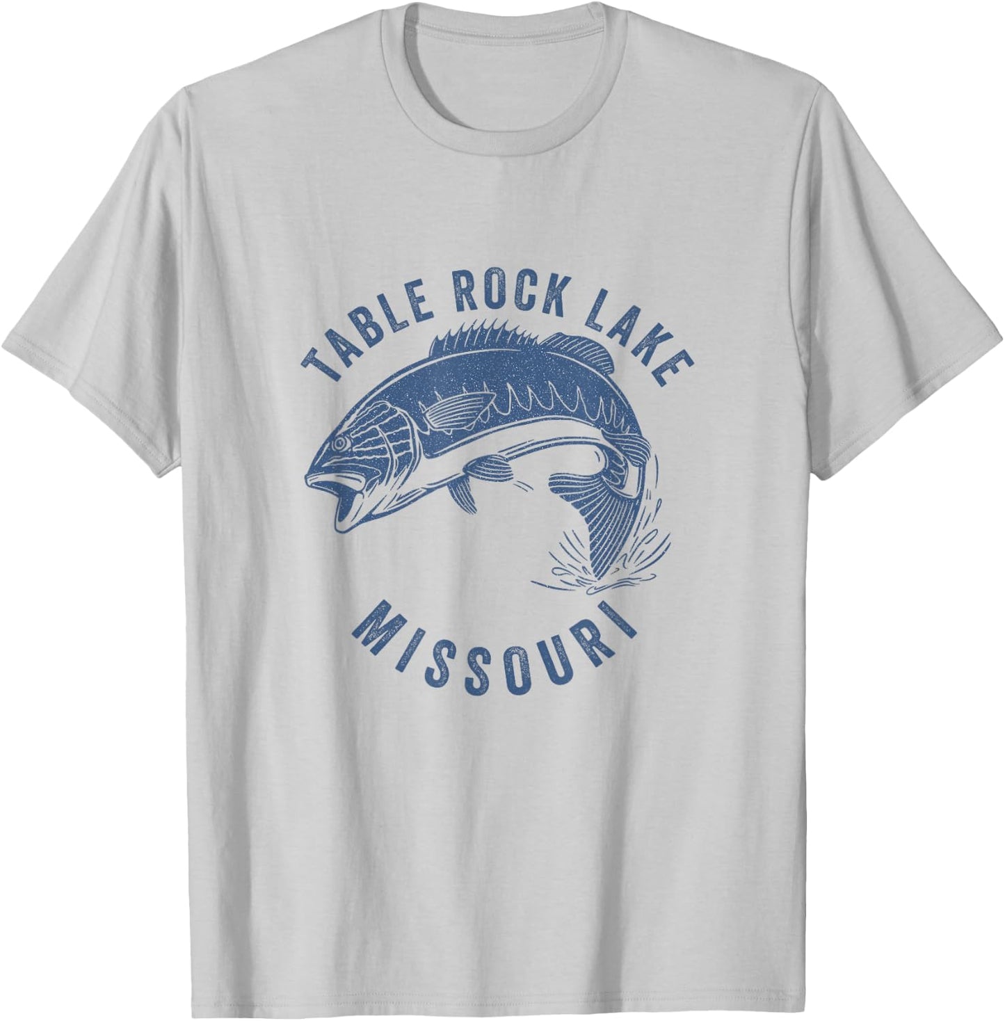 Table Rock Lake Missouri Fishing Fisherman T-Shirt - T-Shirt | Ash