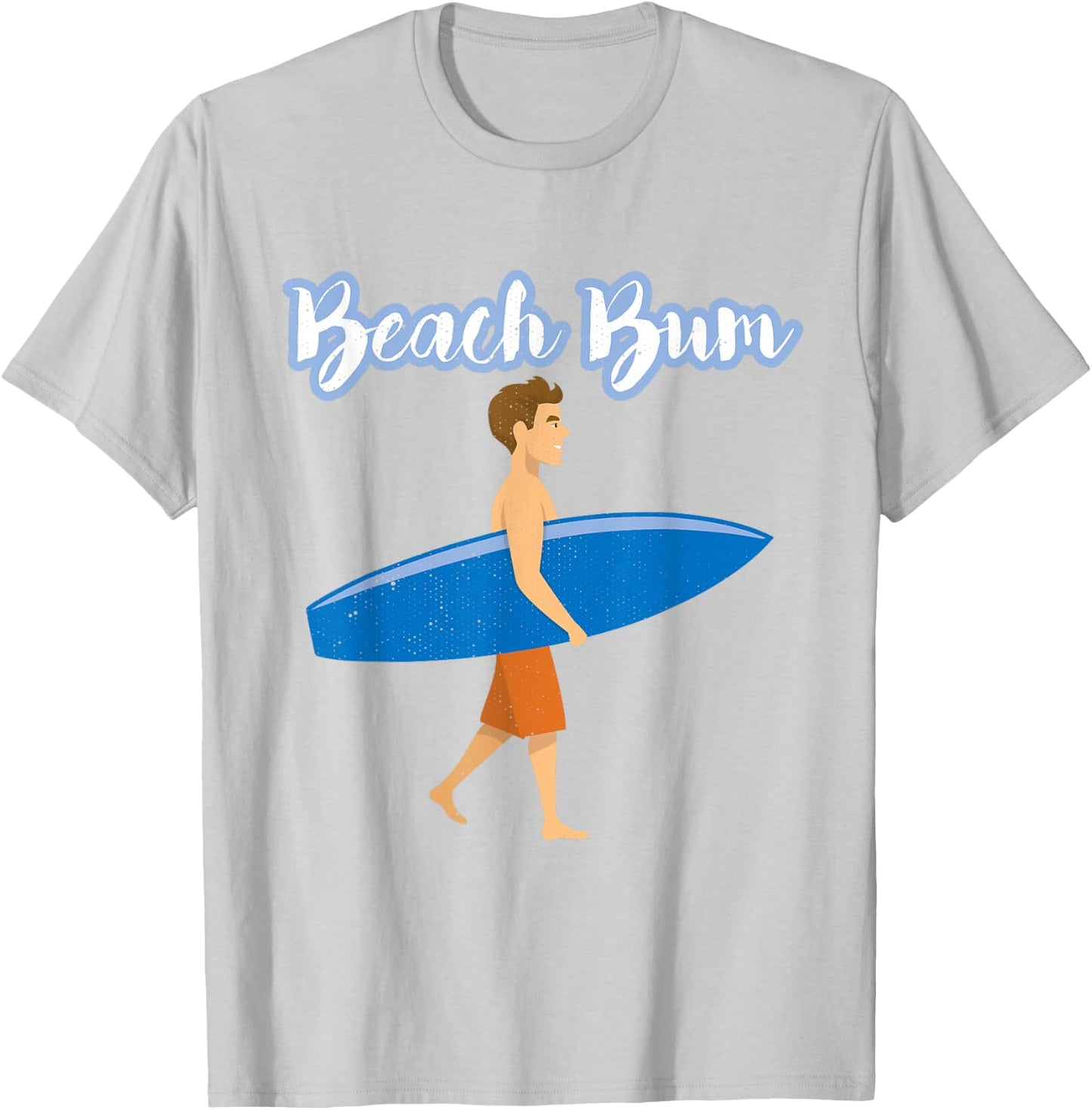 Summer Vacation Beach Bum Love Ocean Surfer Boy Surfing T-Shirt - T-Shirt | Ash